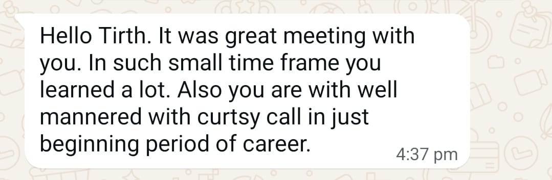 Feedback by Investors